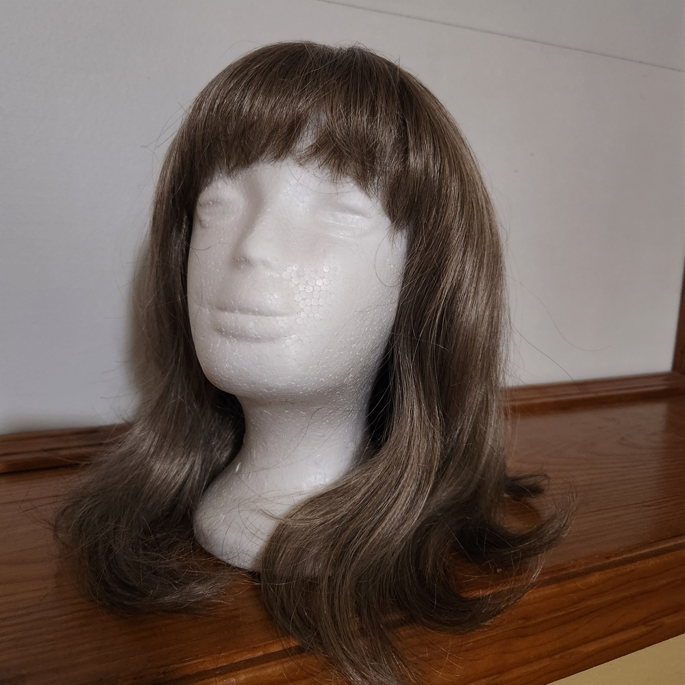 Envy Long Dark Grey Wig with Bangs